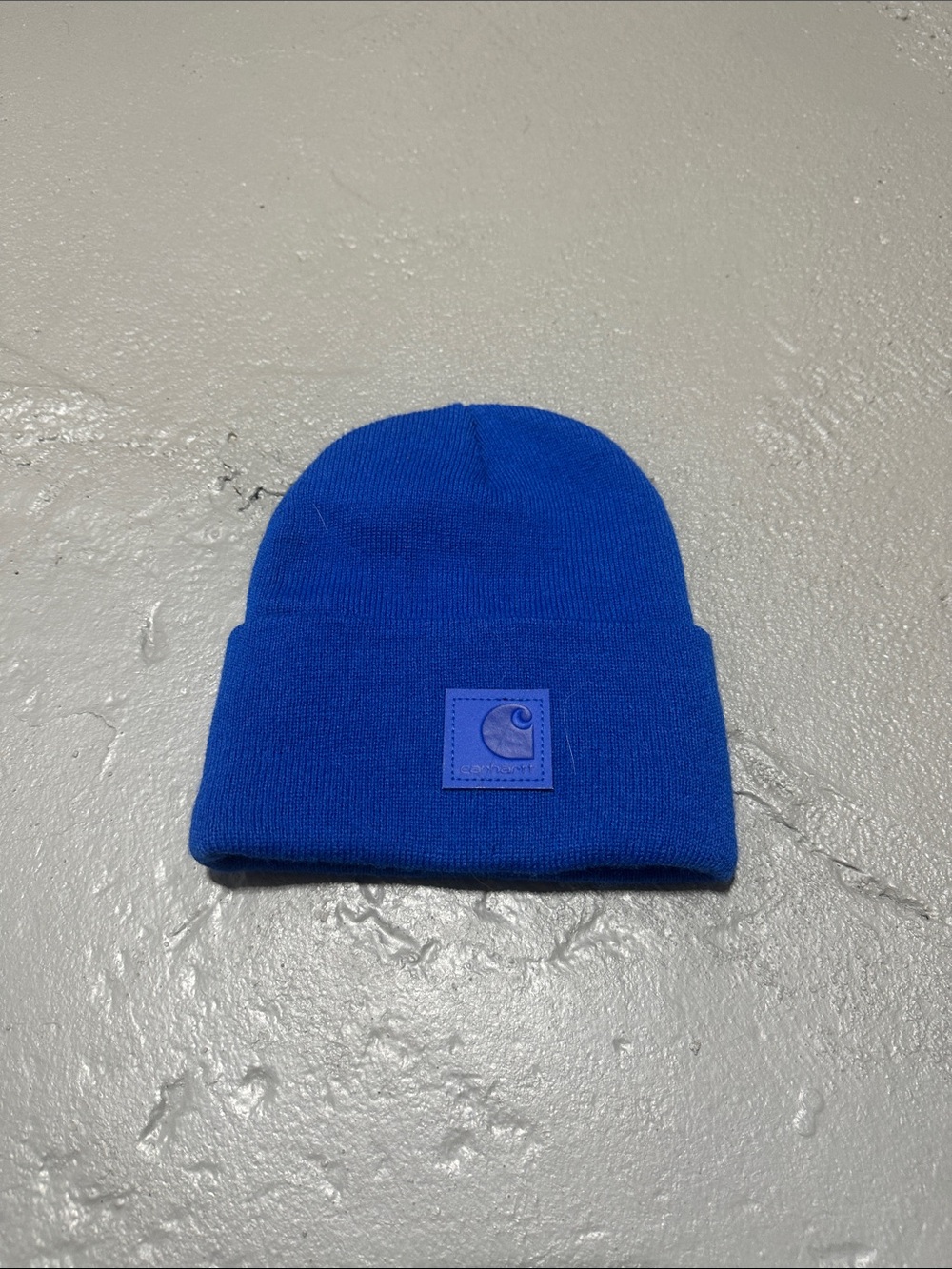 Carhartt Cuffed Knit Beanie in Bright Blue